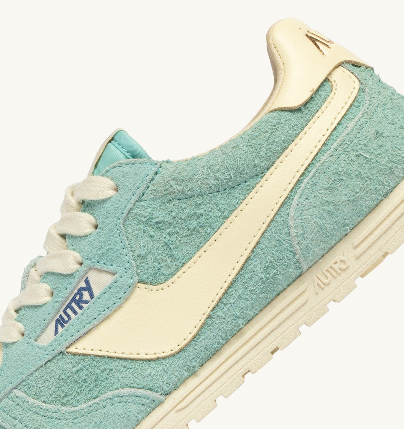 WINDSPIN SNEAKERS IN JASMINE AND RUTABAGA SUEDE AND LEATHER