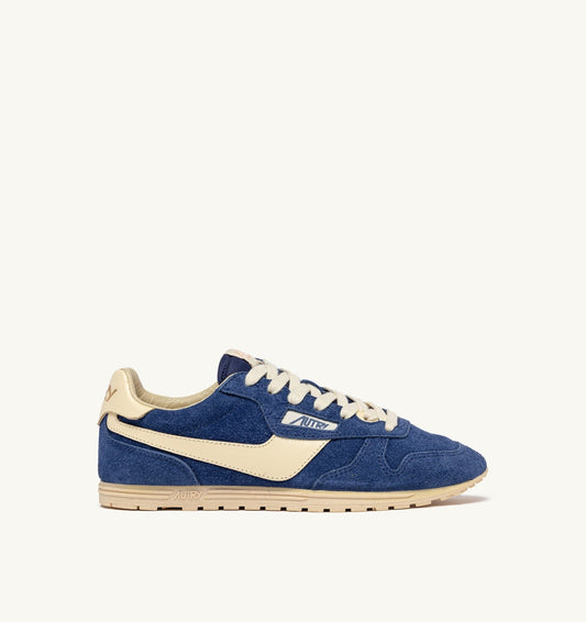 SNEAKERS WINDSPIN IN SUEDE AND LEATHER COLOR INFINITO AND RUTABAGA