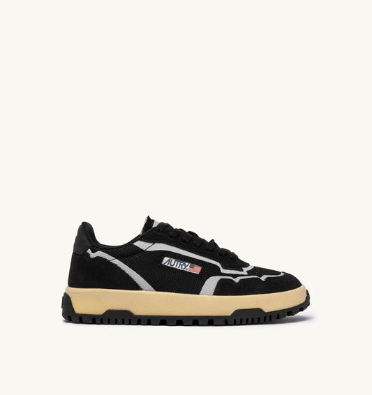 WILDPACE LOW SNEAKERS IN BLACK DRAGON MESH AND SUEDE