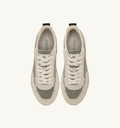 WILDPACE LOW SNEAKERS IN ELM AND WHITE CORDURA AND SUEDE