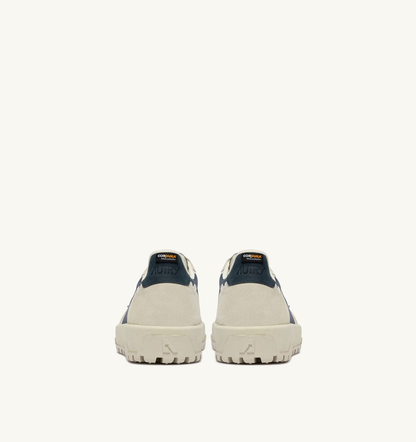 WILDPACE LOW SNEAKERS IN WHITE AND SPACE BLUE CORDURA AND SUEDE