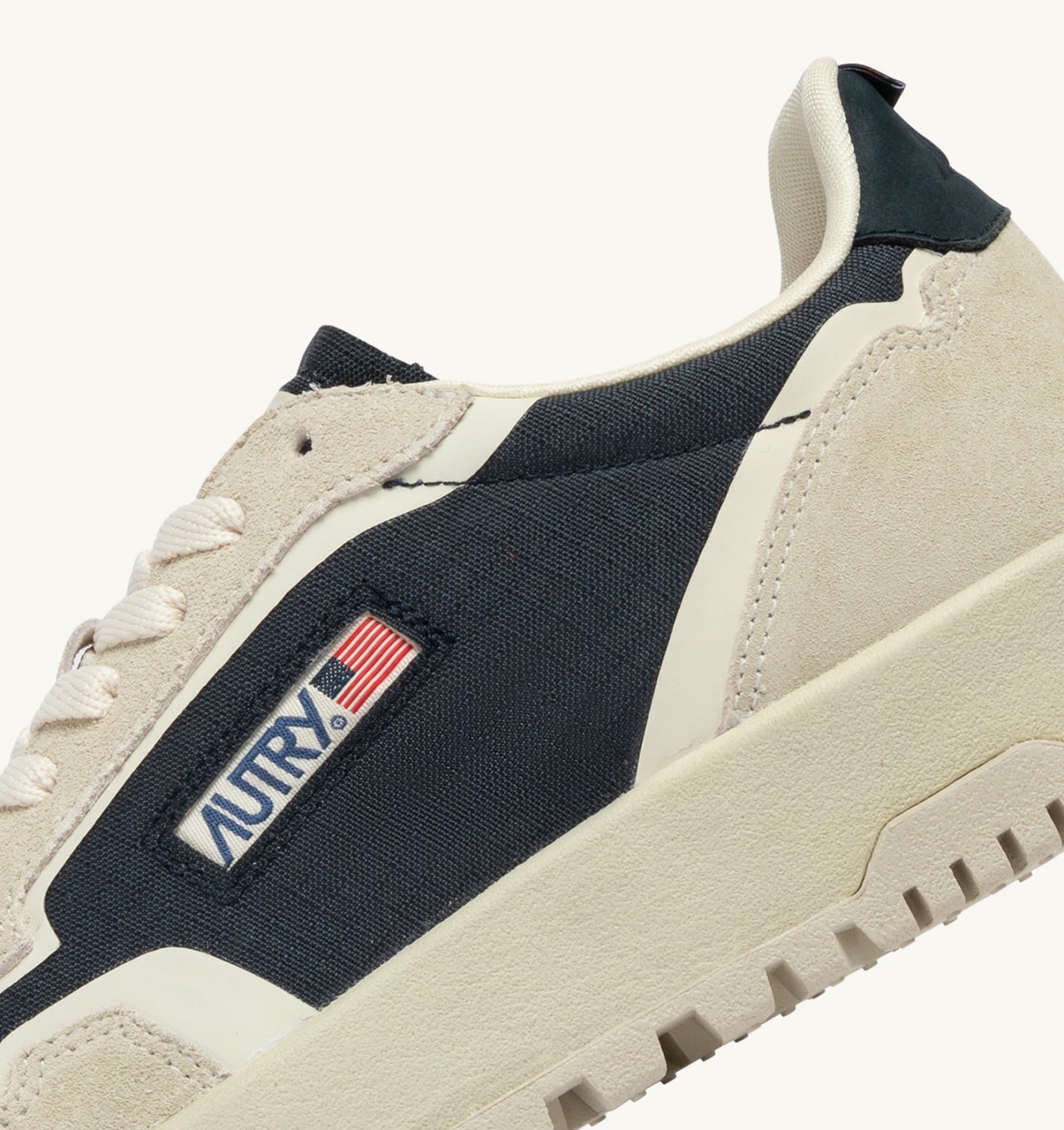 WILDPACE LOW SNEAKERS IN WHITE AND SPACE BLUE CORDURA AND SUEDE