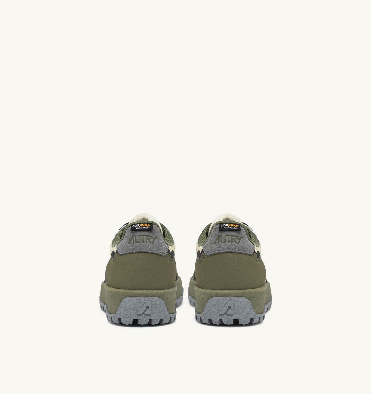 WILDPACE LOW SNEAKERS IN RIPSTOP NYLON AND LEATHER COLOR CASTLE WALL AND TITANIUM