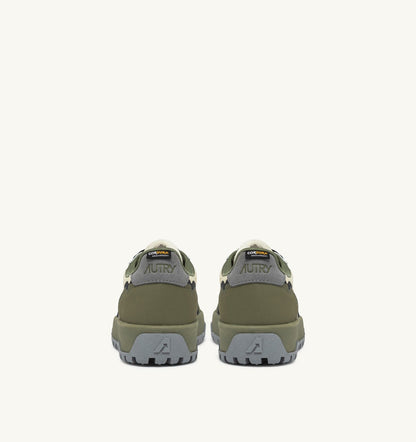 WILDPACE LOW SNEAKERS IN RIPSTOP NYLON AND LEATHER COLOR CASTLE WALL AND TITANIUM