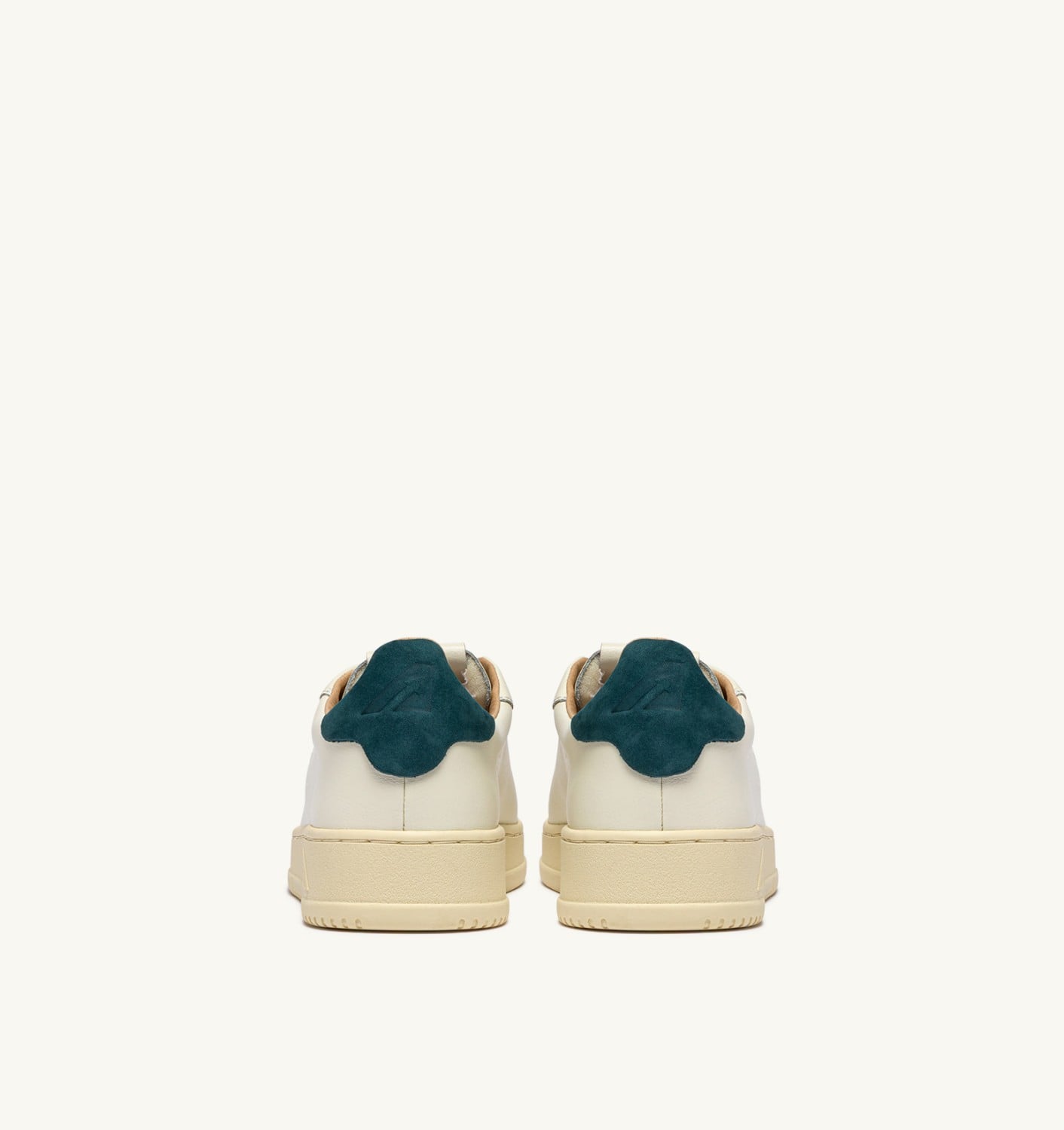 DALLAS LOW SNEAKERS IN MARSHMALLOW AND DARK SEA LEATHER