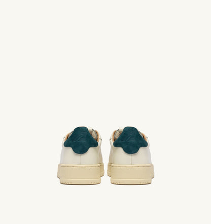 DALLAS LOW SNEAKERS IN MARSHMALLOW AND DARK SEA LEATHER