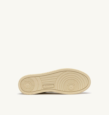 DALLAS LOW SNEAKERS IN MARSHMALLOW AND DARK SEA LEATHER