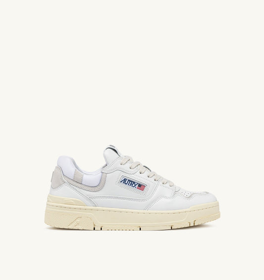 CLC LOW SNEAKERS IN WHITE AND SUEDE LEATHER