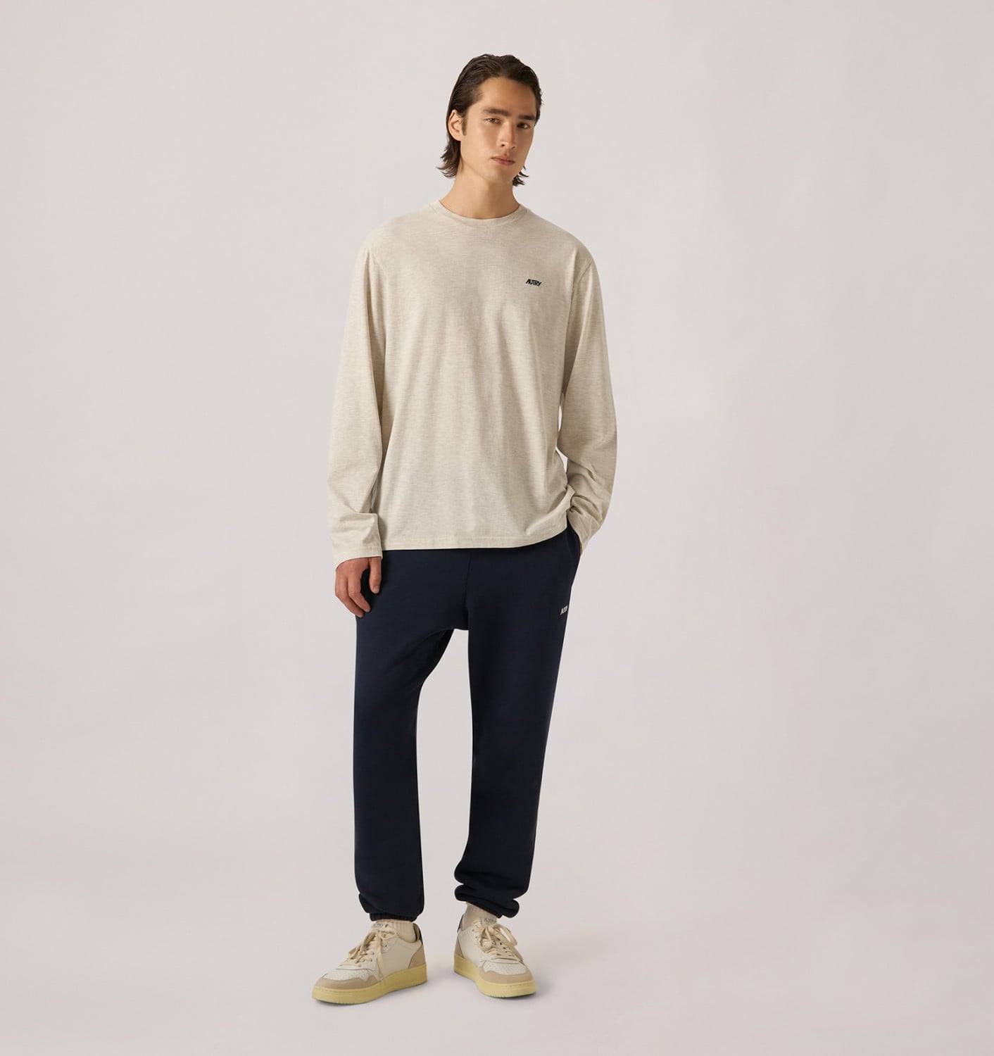 EMBROIDERED LOGO SWEATPANTS MAN