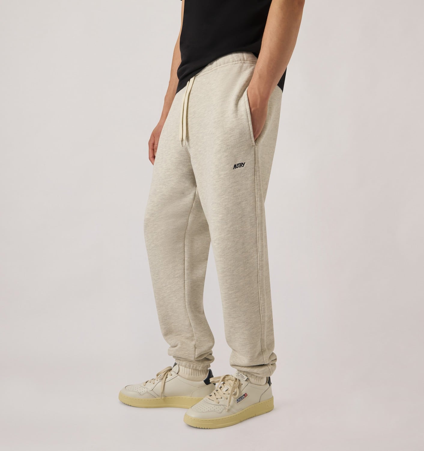 EMBROIDERED LOGO SWEATPANTS MAN