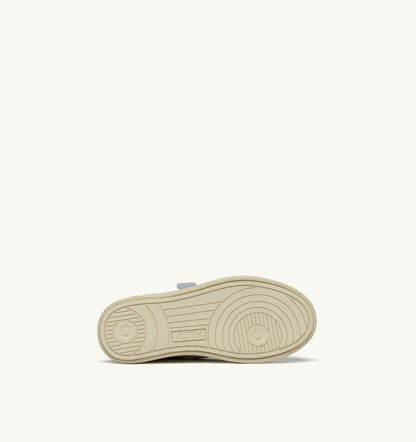 MEDALIST LOW KIDSTRIPES SNEAKERS IN LEATHER COLOR WHITE AND GLITTER