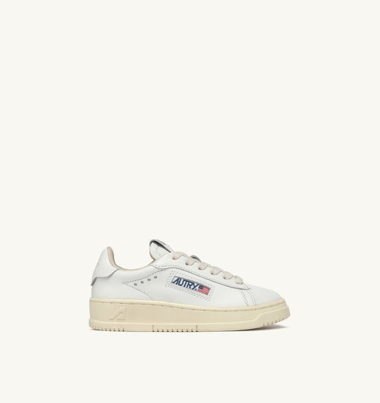 DALLAS KIDS LOW SNEAKERS IN WHITE LEATHER