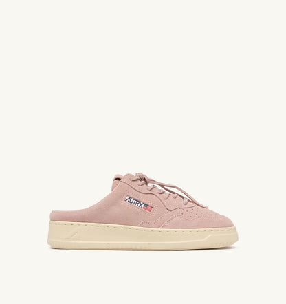 MEDALIST MULE SNEAKERS IN SILK SUEDE
