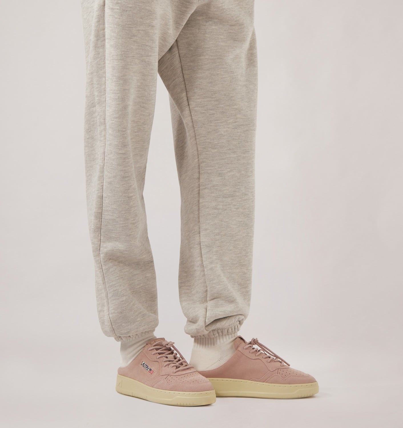 MEDALIST MULE SNEAKERS IN SILK SUEDE