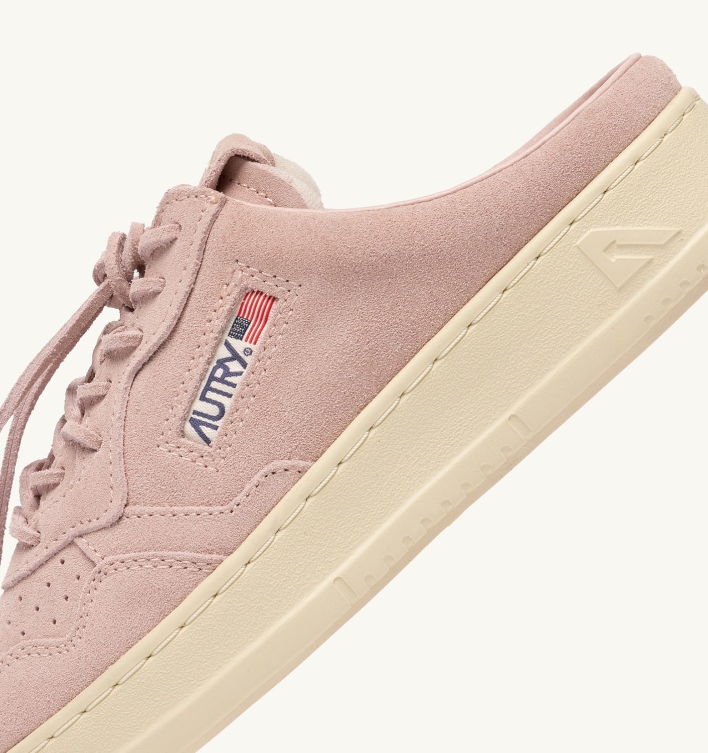 MEDALIST MULE SNEAKERS IN SILK SUEDE