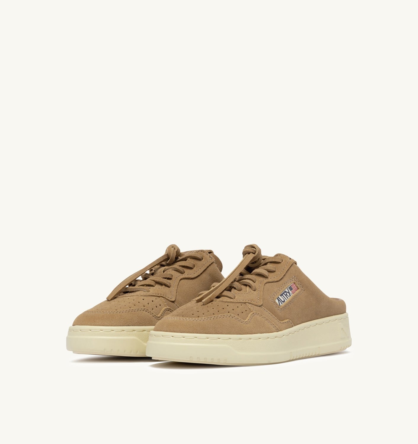 MEDALIST MULE SNEAKERS IN COPPER SUEDE