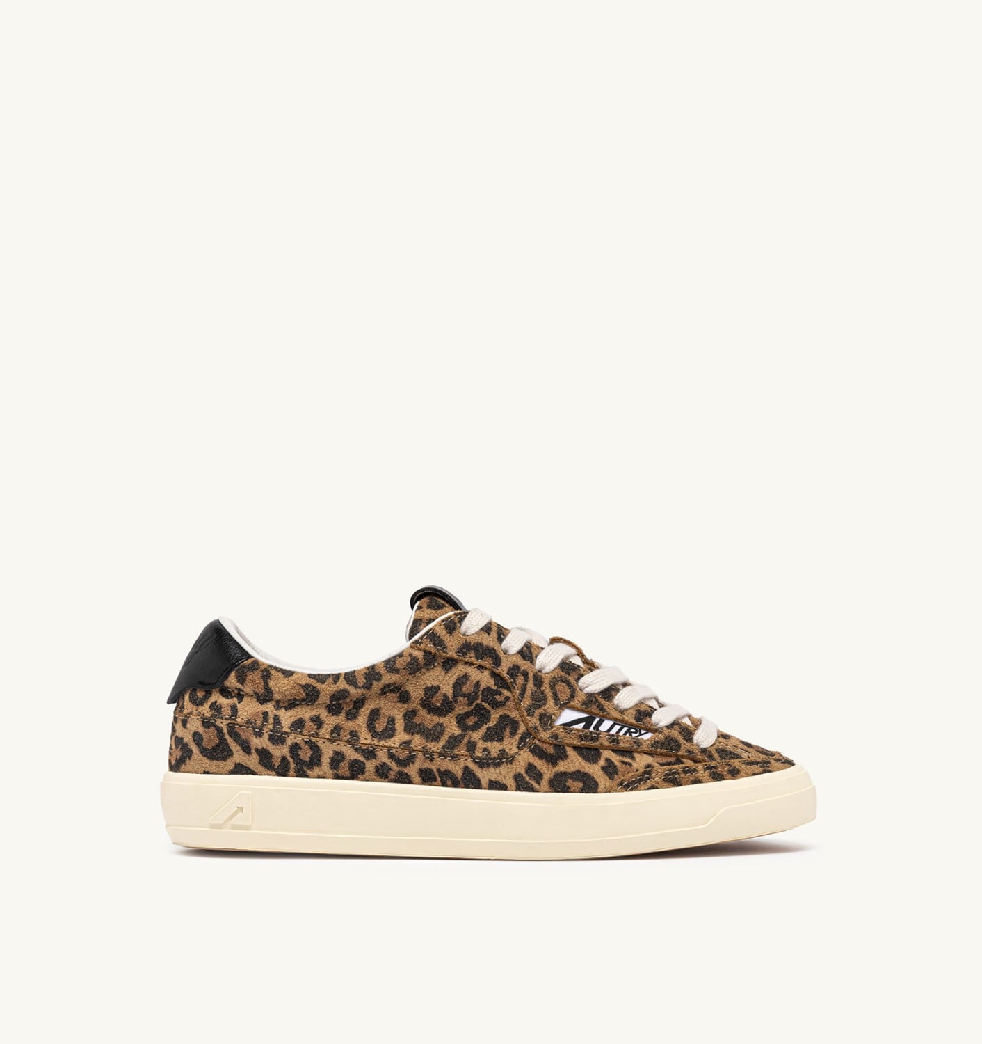WINDSCAPE LOW SNEAKERS IN LEOPARD AND BLACK SUEDE