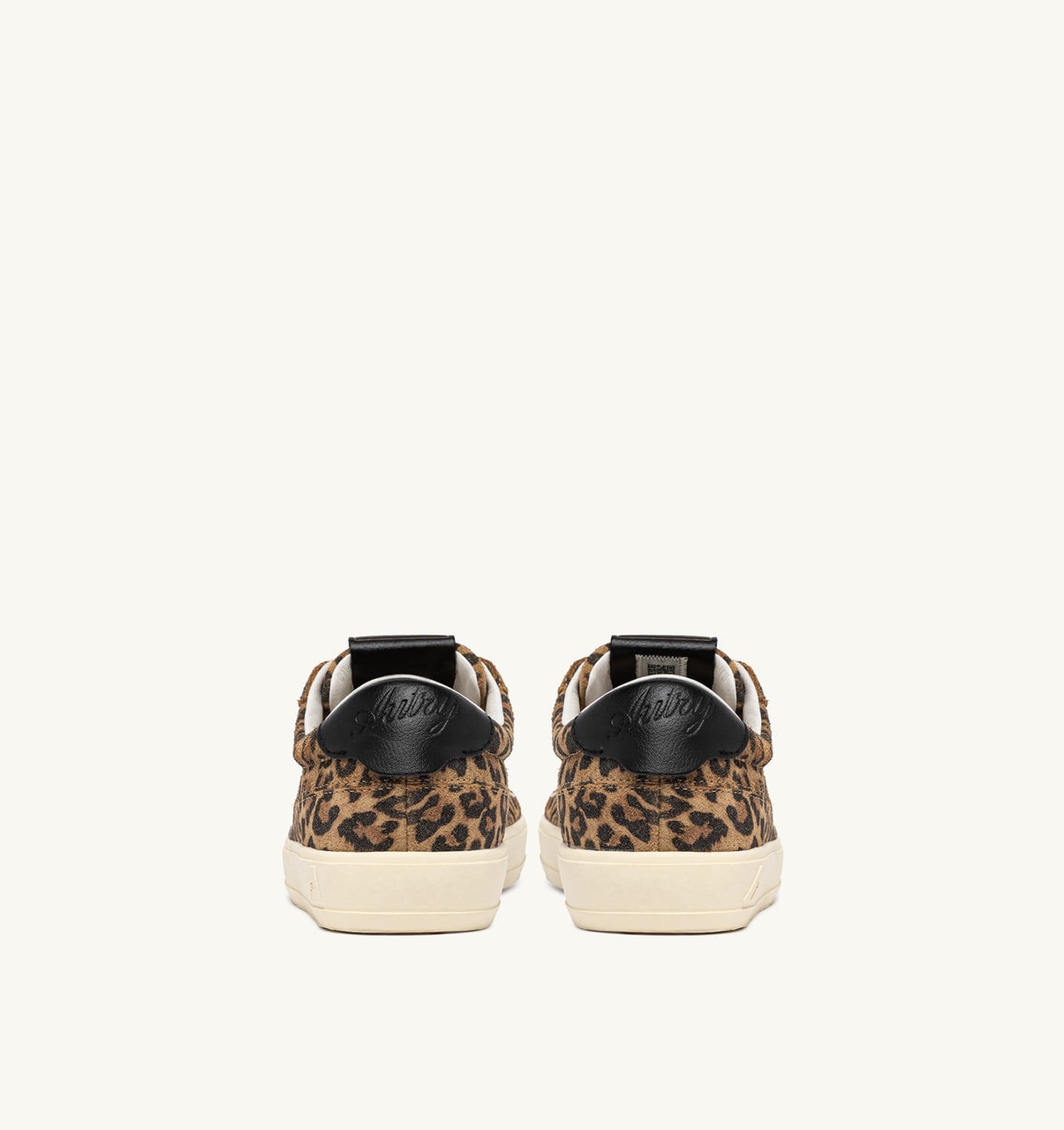 WINDSCAPE LOW SNEAKERS IN LEOPARD AND BLACK SUEDE