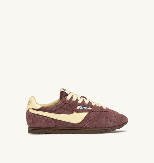 WINDSPIN SNEAKERS IN CHIANTI AND RUTABAGA SUEDE AND LEATHER