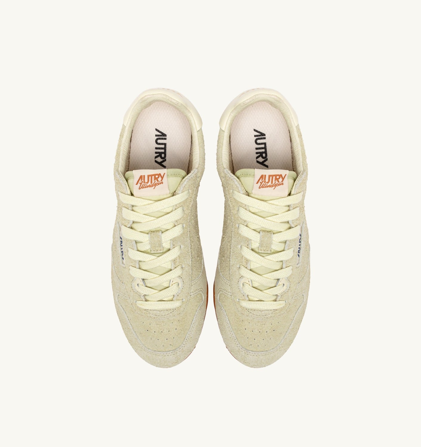 SNEAKERS WINDSPIN IN BUTTER WHITE SUEDE