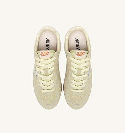 SNEAKERS WINDSPIN IN BUTTER WHITE SUEDE