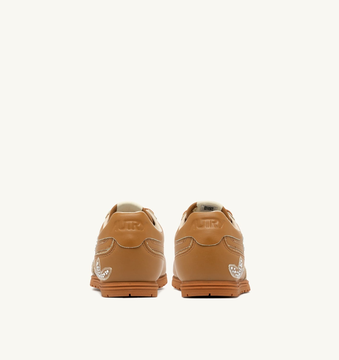 WINDSPIN SNEAKERS IN EARTH LEATHER WITH DECORATIONS