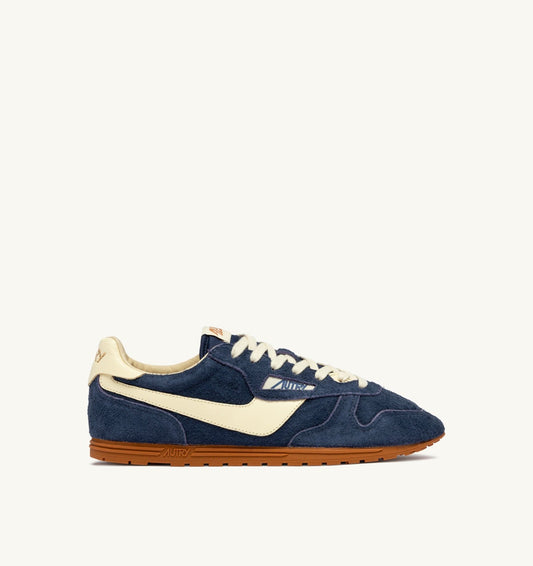 WINDSPIN SNEAKERS IN BLUETTE AND RUTABAGA SUEDE AND LEATHER