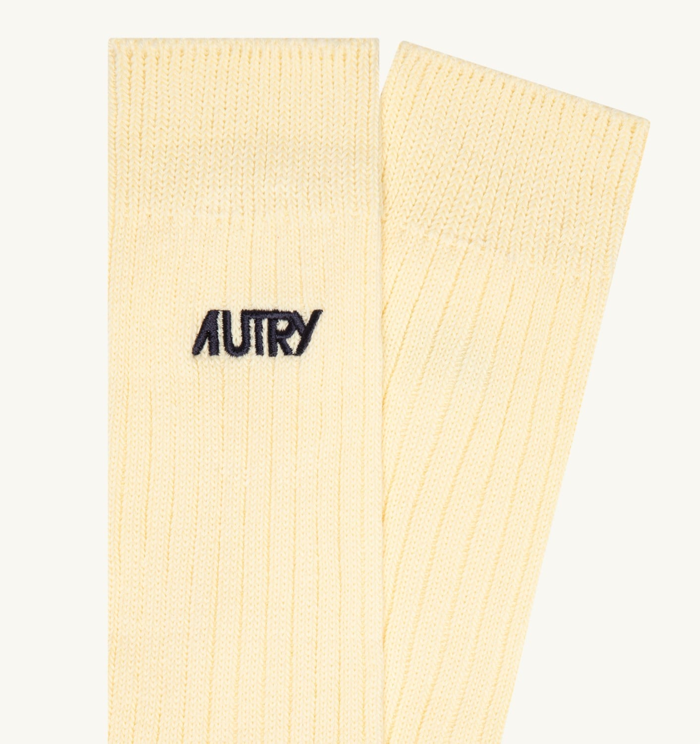 RIBBED SOCKS WITH EMBROIDERED LOGO UNISEX