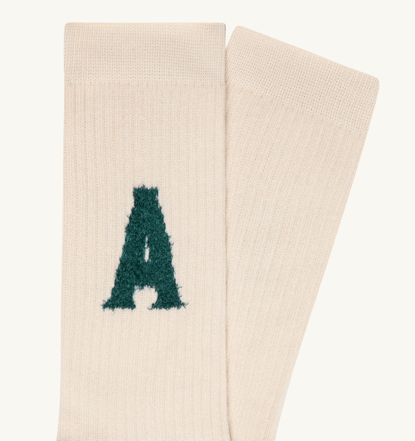 RIBBED SOCKS WITH JACQUARD LOGO UNISEX