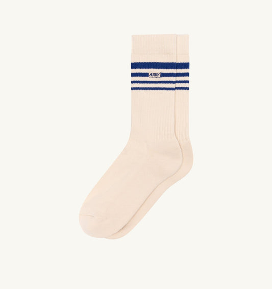 JACQUARD STRIPED SOCKS WITH LOGO UNISEX