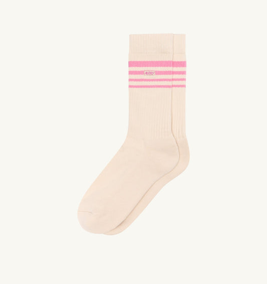 JACQUARD STRIPED SOCKS WITH LOGO UNISEX