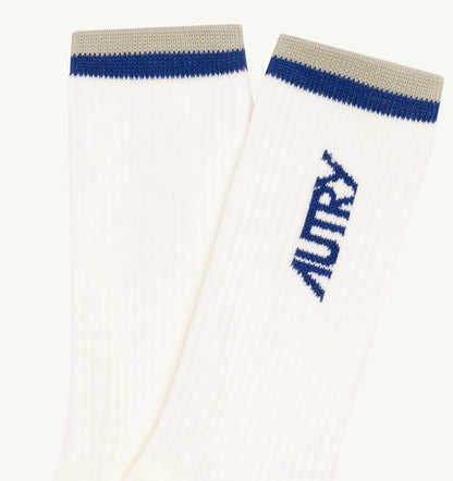 JACQUARD STRIPED SOCKS WITH LOGO UNISEX