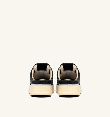 MEDALIST MULE SNEAKERS IN NAPA LEATHER COLOR BLACK