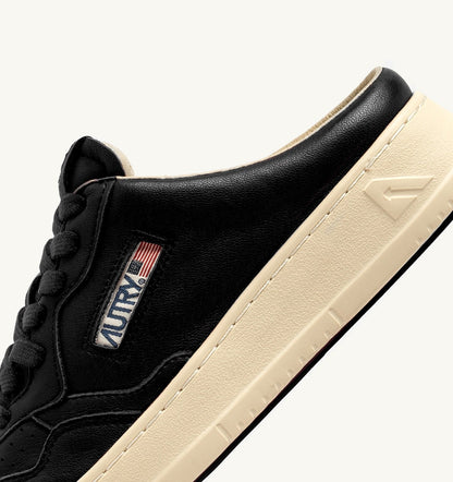 MEDALIST MULE SNEAKERS IN NAPA LEATHER COLOR BLACK