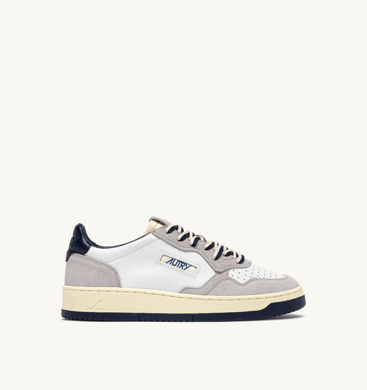 MEDALIST LOW SNEAKERS IN VAPOR AND SPACE SUEDE AND LEATHER