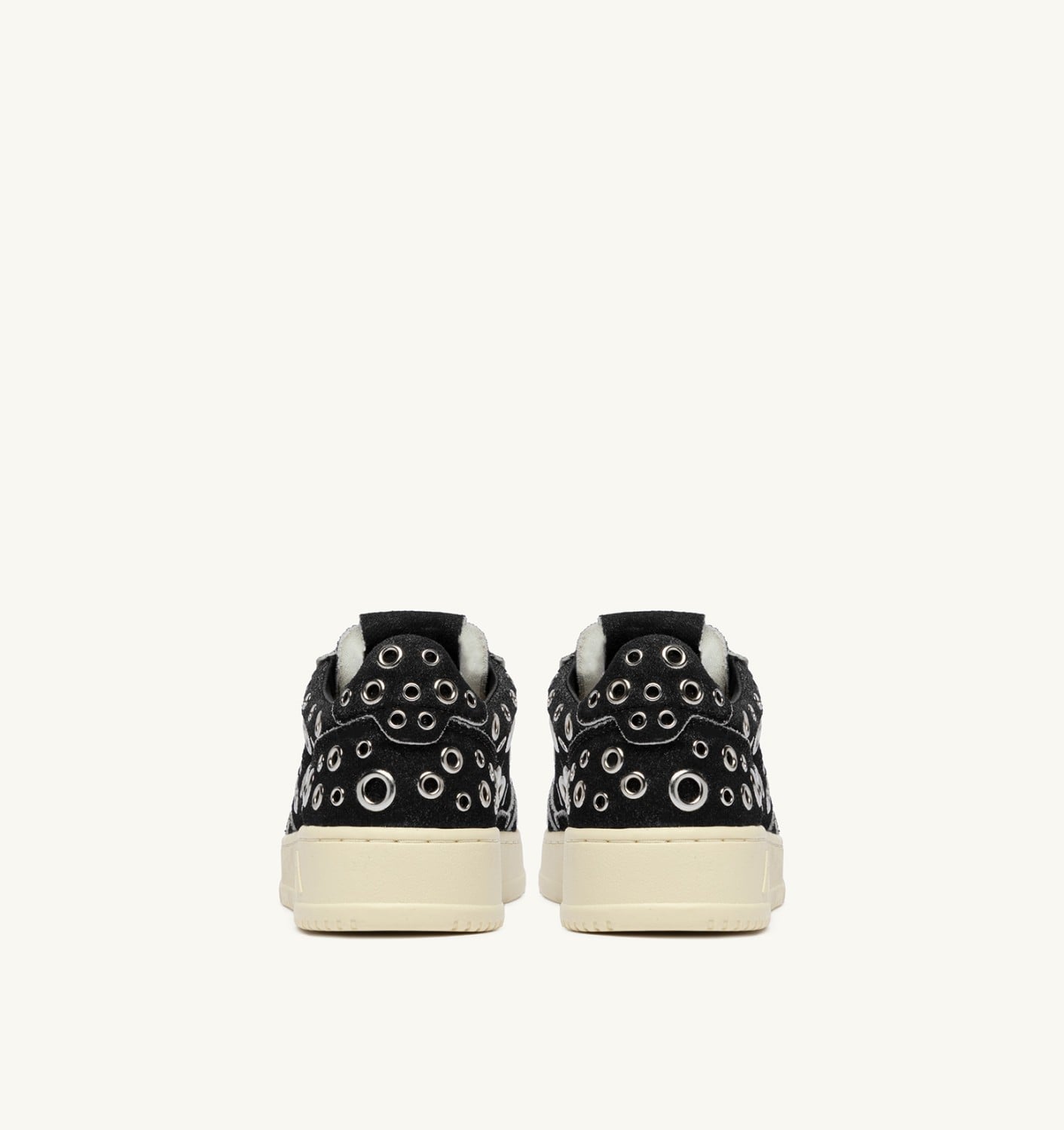 MEDALIST LOW SNEAKERS IN BLACK SUEDE WITH STUDS