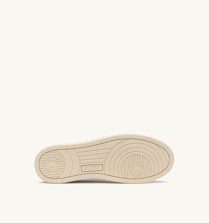 MEDALIST LOW TRICOLOR SNEAKERS IN SUEDE COLOR ANTELOPE WHITE AND BROWN MUSCAT