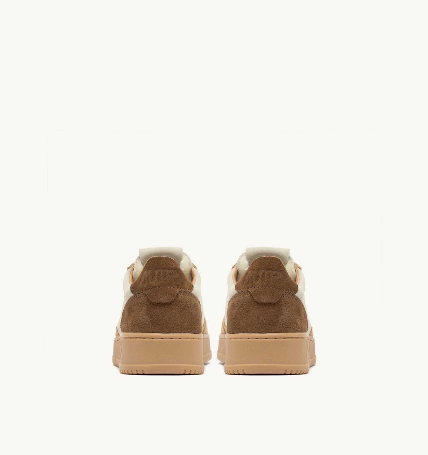 MEDALIST LOW TRICOLOR SNEAKERS IN SUEDE COLOR TUNDRA EGG AND PEANUT