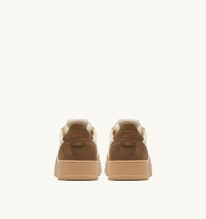 MEDALIST LOW TRICOLOR SNEAKERS IN SUEDE COLOR TUNDRA EGG AND PEANUT