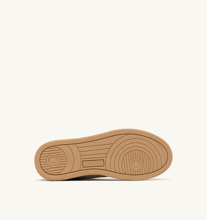 MEDALIST LOW TRICOLOR SNEAKERS IN SUEDE COLOR TUNDRA EGG AND PEANUT