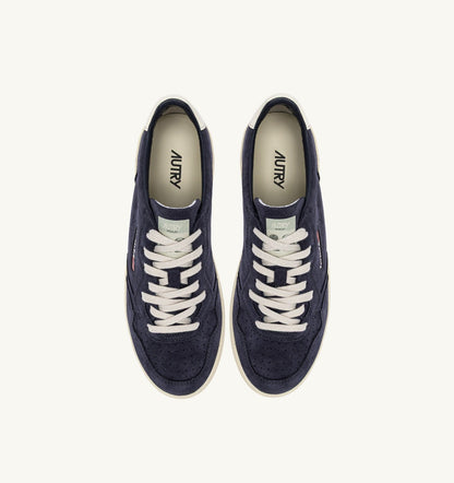 MEDALIST LOW SNEAKERS IN SPACE AND WHITE SUEDE
