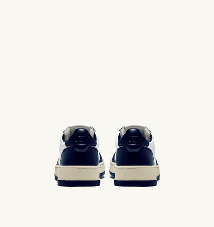 MEDALIST LOW BICOLOR SNEAKERS IN WHITE AND BLUE LEATHER