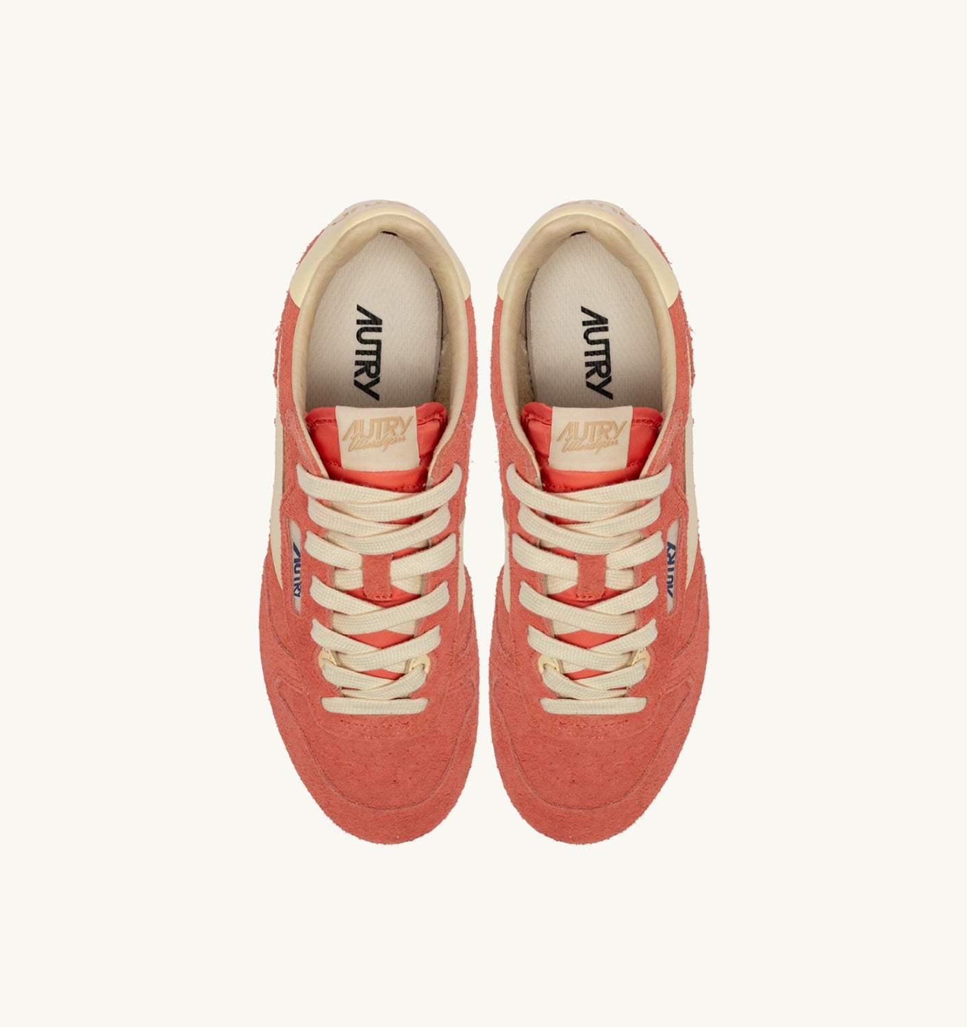 WINDSPIN SNEAKERS IN BLUSH AND RUTABAGA SUEDE AND LEATHER