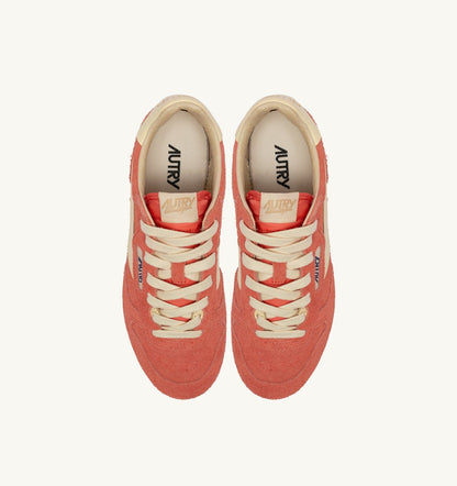 WINDSPIN SNEAKERS IN BLUSH AND RUTABAGA SUEDE AND LEATHER