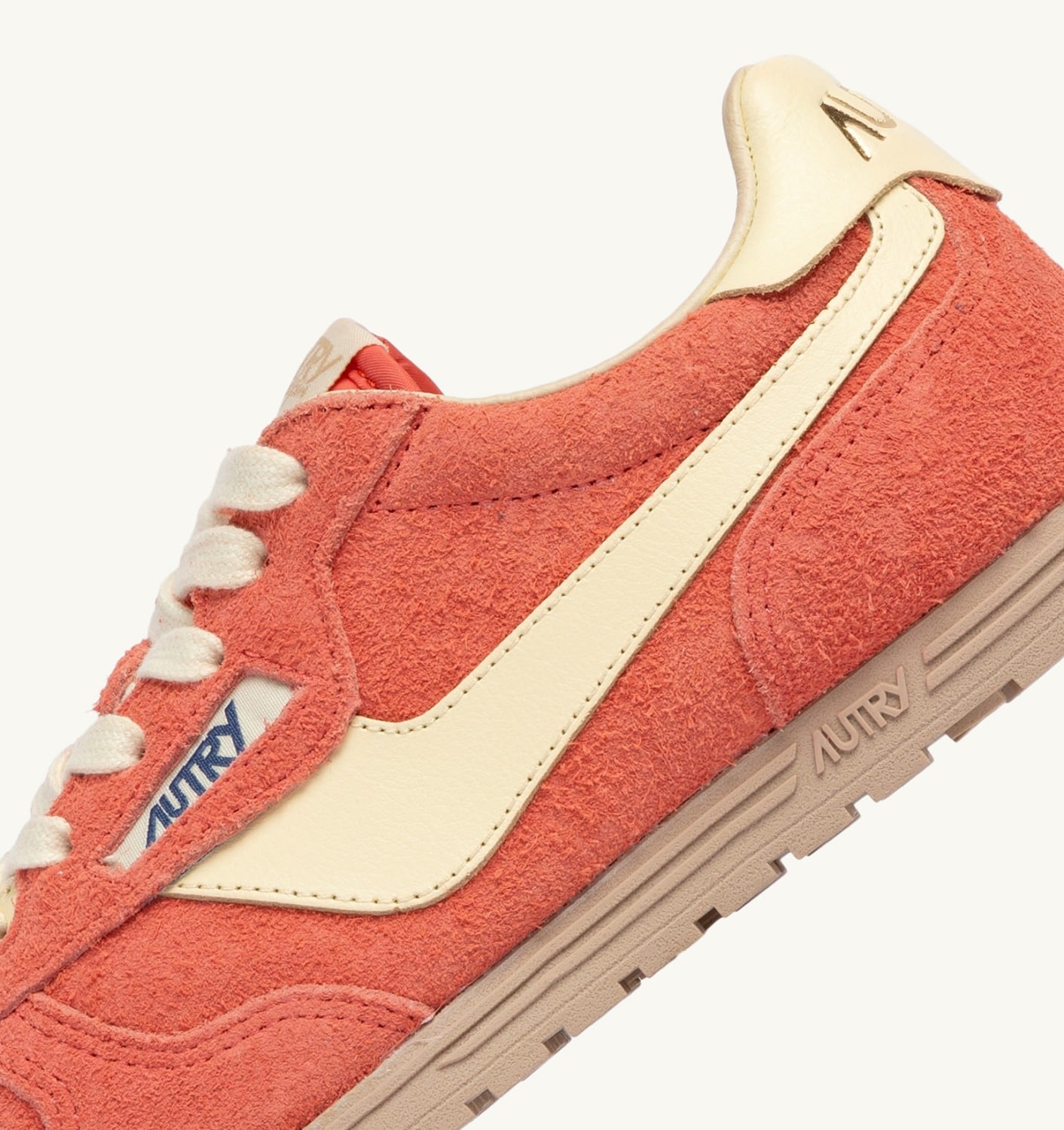 WINDSPIN SNEAKERS IN BLUSH AND RUTABAGA SUEDE AND LEATHER