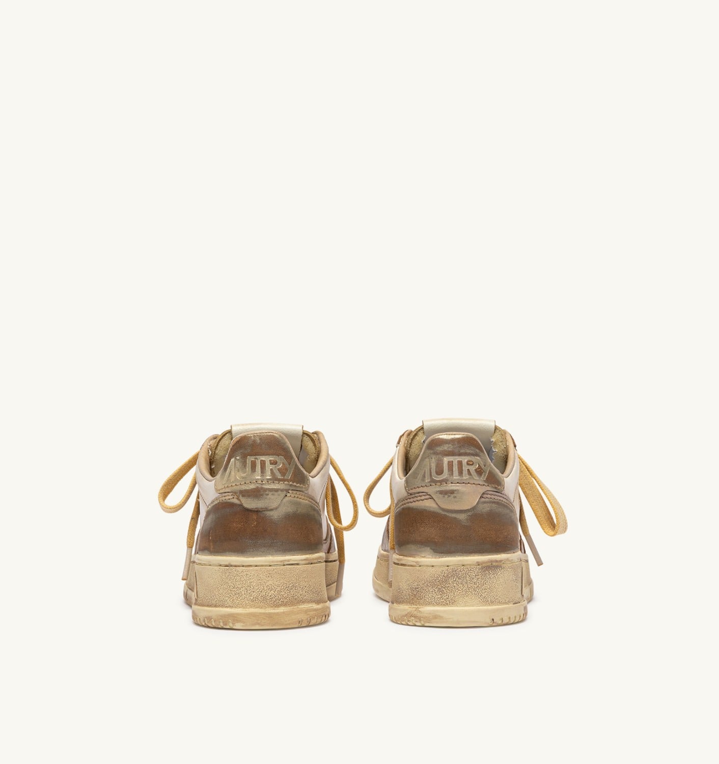 MEDALIST LOW SUPER VINTAGE SNEAKERS IN SILVER AND PLATINUM LEATHER