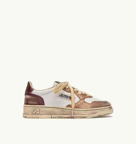 MEDALIST LOW SUPER VINTAGE SNEAKERS IN RISING SUN AND JASPER LEATHER