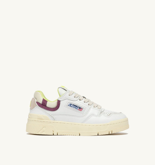SNEAKERS CLC LOW IN WHITE AND FIRENZE LEATHER