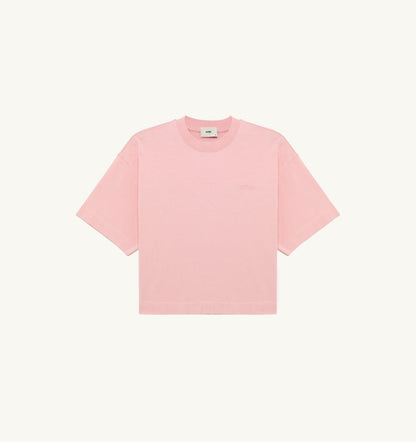 BOXY T-SHIRT WITH TONAL LOGO FOR WOMAN