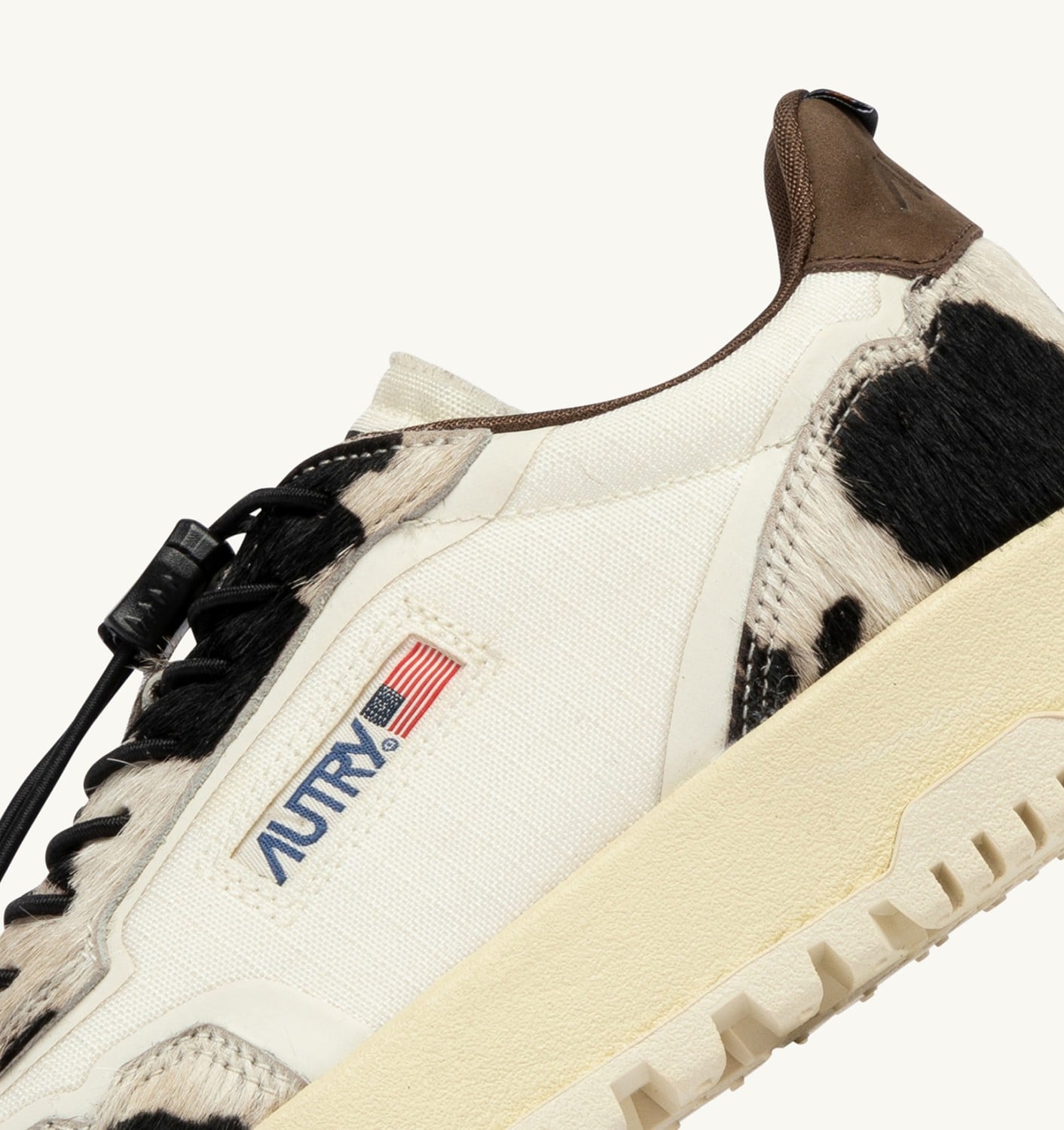 WILDPACE LOW SNEAKERS IN MARSHMALLOW AND COW CORDURA AND LEATHER
